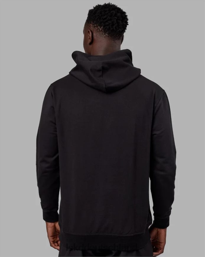unisex LSKD Kraft-Flxfleece-Kapuzenpullover – Schwarz-Schwarz Bekleidung VD2NLV338