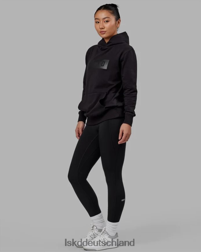 unisex LSKD Kraft-Flxfleece-Kapuzenpullover – Schwarz-Schwarz Bekleidung VD2NLV338