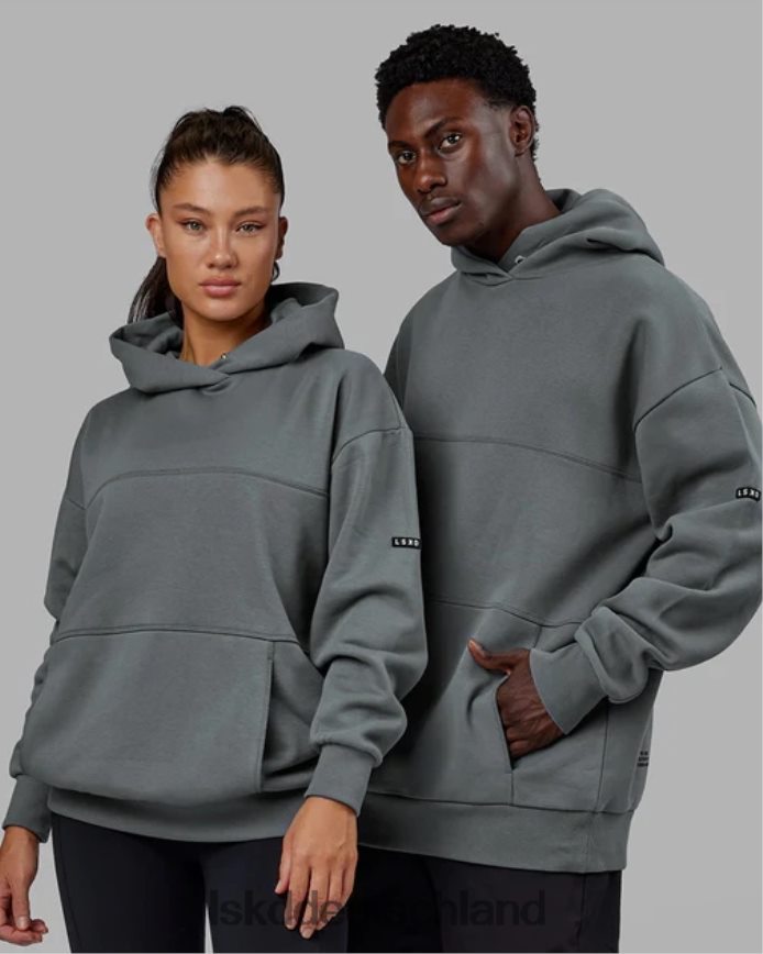 unisex LSKD Labor-Kapuzenpullover in Übergröße – Graphit Bekleidung VD2NLV395