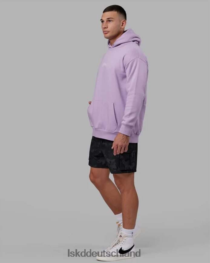 unisex LSKD Mad Happy Kapuzenpullover in Übergröße – blasses Flieder Bekleidung VD2NLV383