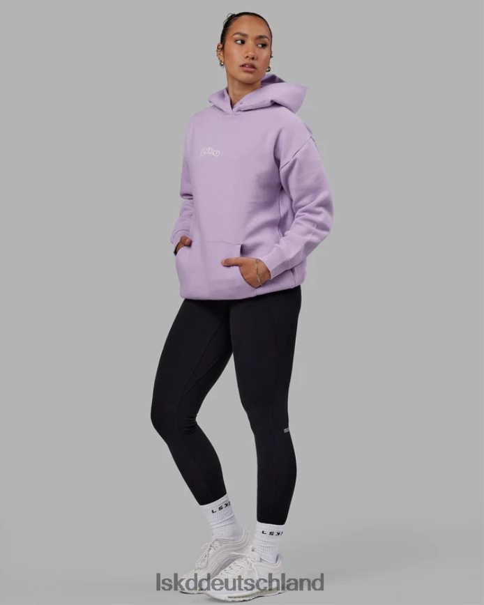 unisex LSKD Mad Happy Kapuzenpullover in Übergröße – blasses Flieder Bekleidung VD2NLV383