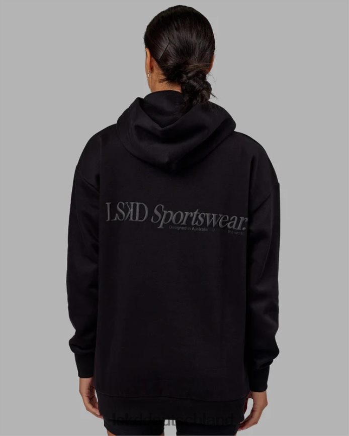 unisex LSKD Motion Hoodie Oversize - Schwarz-Schwarz Bekleidung VD2NLV392