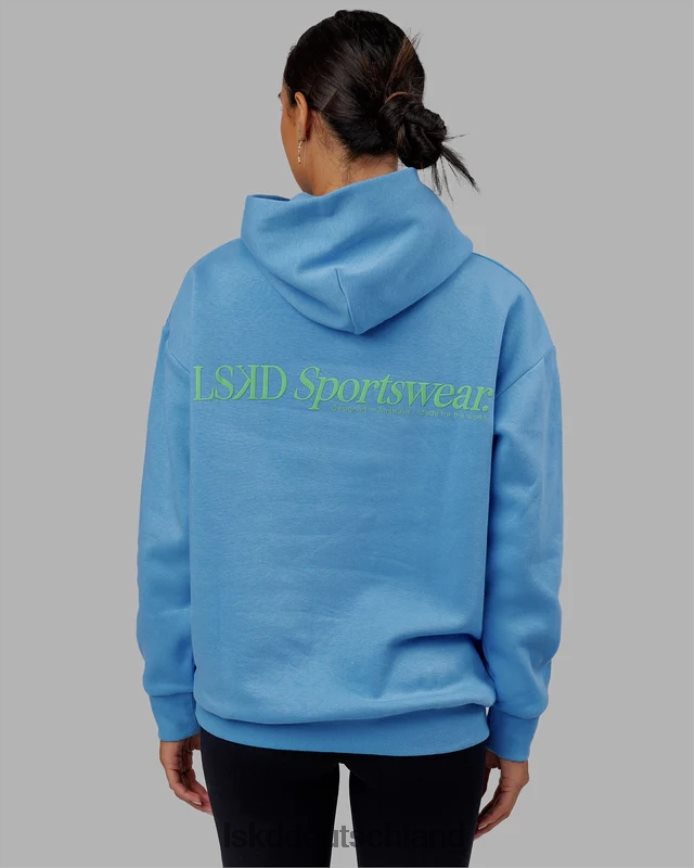 unisex LSKD Motion Hoodie Übergröße - Azurblau Bekleidung VD2NLV446