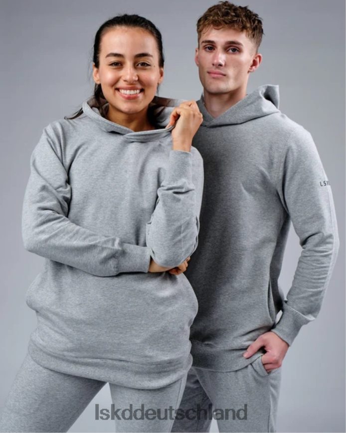 unisex LSKD Rival Flxfleece Training Fit Kapuzenpullover – Hellgrau Marl Bekleidung VD2NLV363