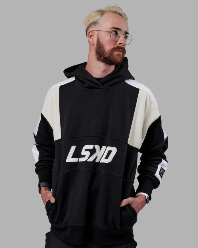 unisex LSKD Slam Kapuzenpullover in Übergröße – Black-Bone Bekleidung VD2NLV335