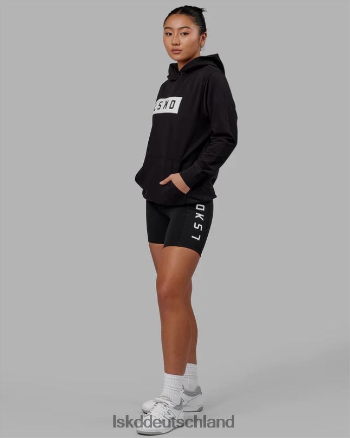 unisex LSKD Stärke flxfleece Kapuzenpullover - schwarz-weiß Bekleidung VD2NLV336