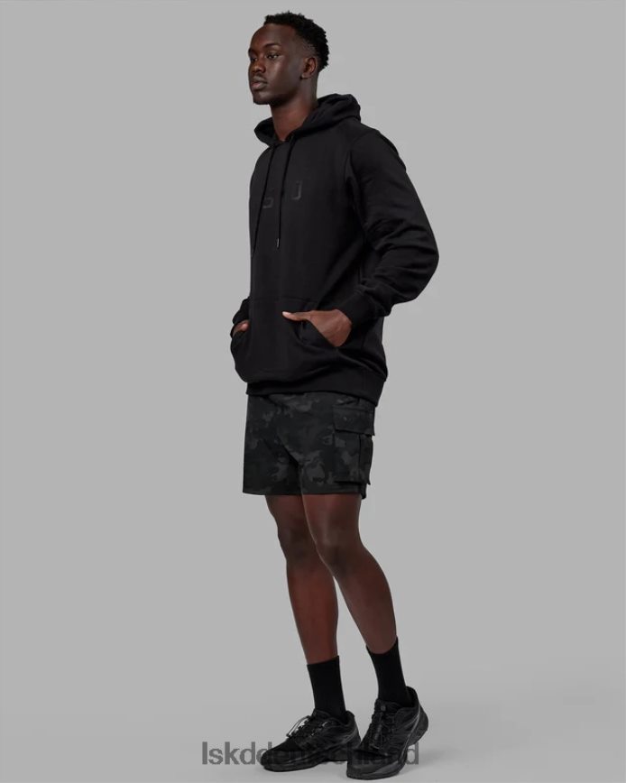 unisex LSKD Struktur-Hoodie - schwarz-schwarz Bekleidung VD2NLV343