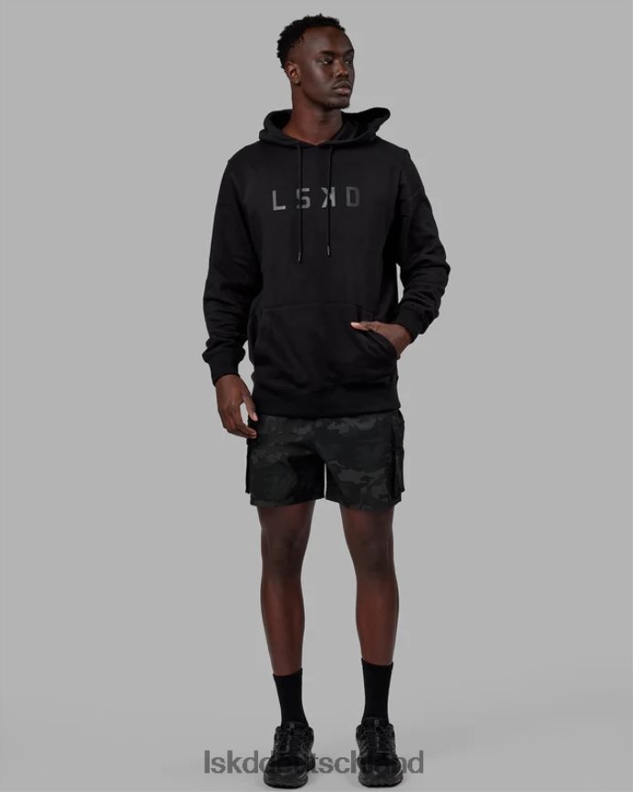 unisex LSKD Struktur-Hoodie - schwarz-schwarz Bekleidung VD2NLV343