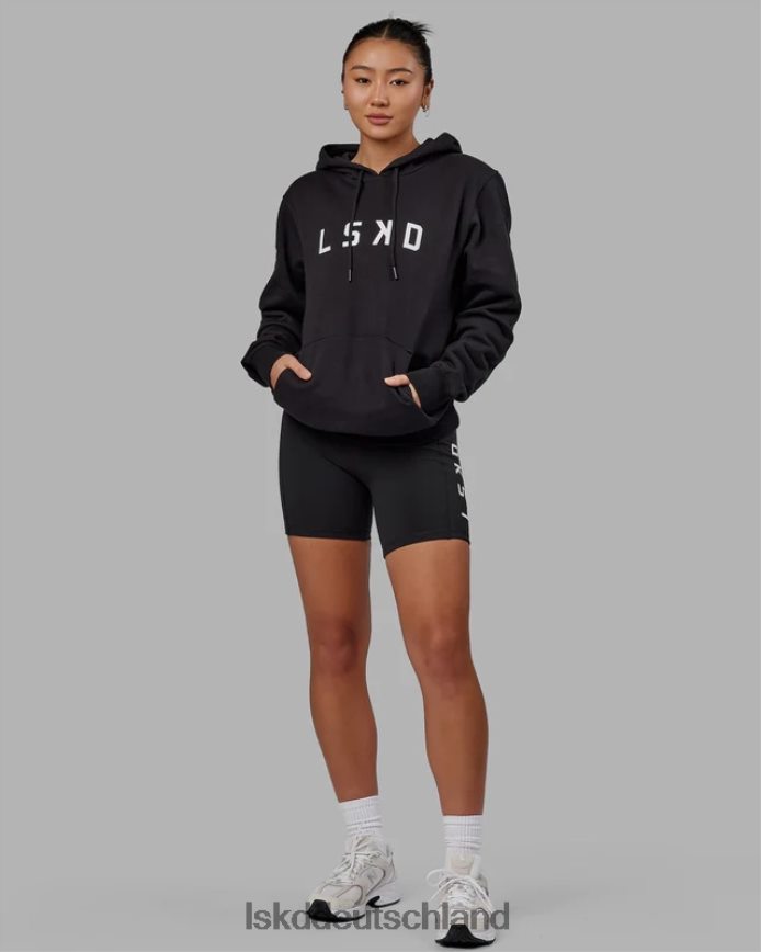 unisex LSKD Struktur-Hoodie - schwarz-weiß Bekleidung VD2NLV340