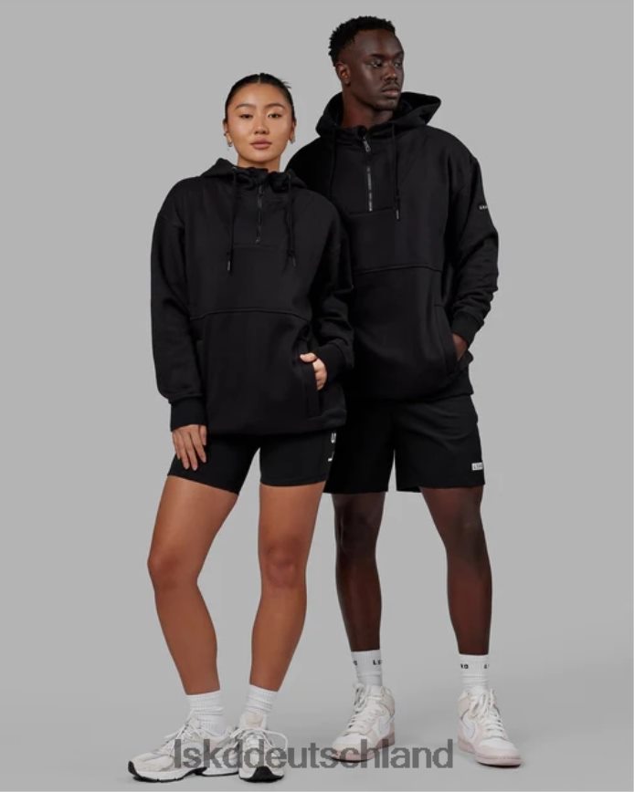 unisex LSKD Trek-Kapuzenpullover in Übergröße – Schwarz Bekleidung VD2NLV372