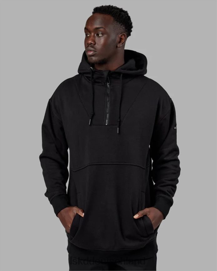 unisex LSKD Trek-Kapuzenpullover in Übergröße – Schwarz Bekleidung VD2NLV372