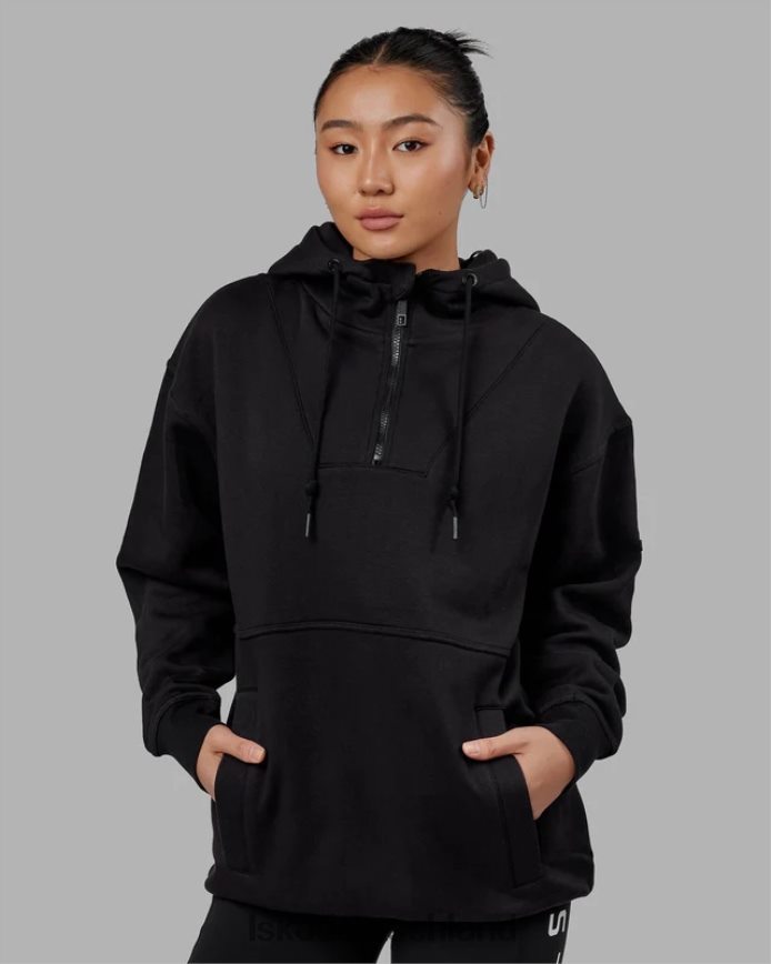 unisex LSKD Trek-Kapuzenpullover in Übergröße – Schwarz Bekleidung VD2NLV372