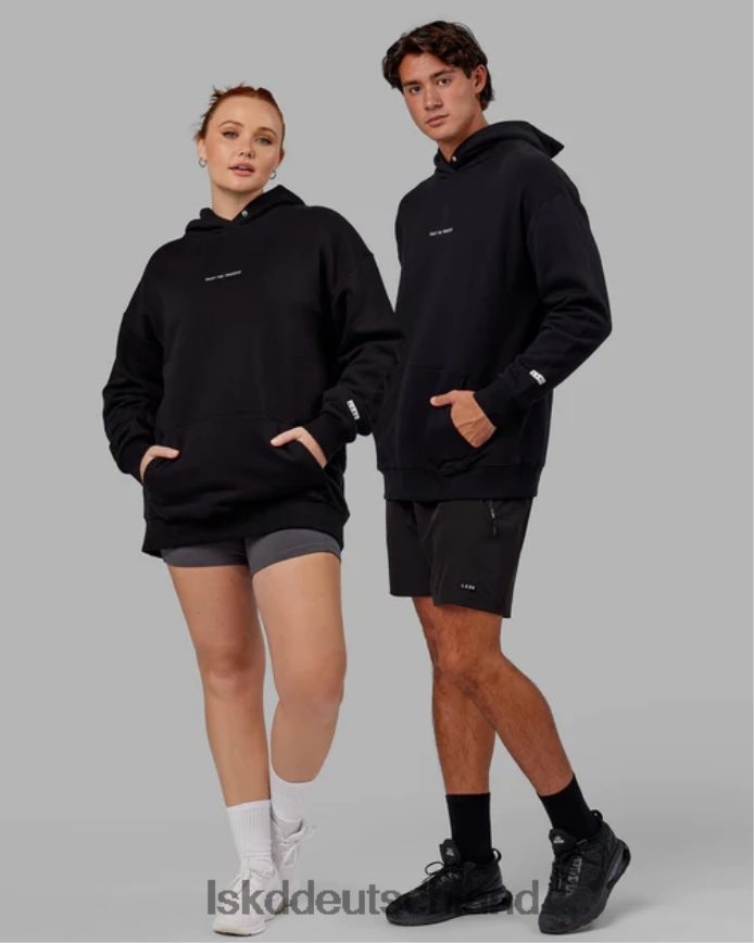 unisex LSKD Trust the Process Kapuzenpullover in Übergröße – Schwarz Bekleidung VD2NLV391