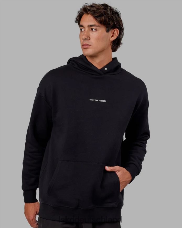 unisex LSKD Trust the Process Kapuzenpullover in Übergröße – Schwarz Bekleidung VD2NLV391