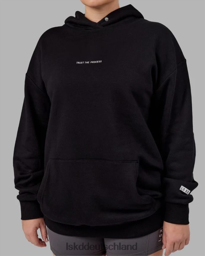 unisex LSKD Trust the Process Kapuzenpullover in Übergröße – Schwarz Bekleidung VD2NLV391