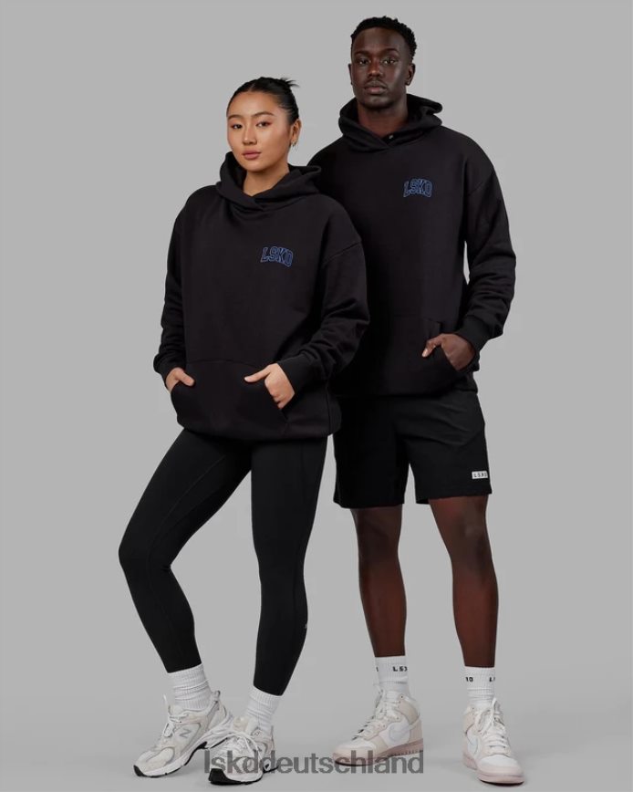 unisex LSKD Zunft-Kapuzenpullover in Übergröße – Schwarz Bekleidung VD2NLV347