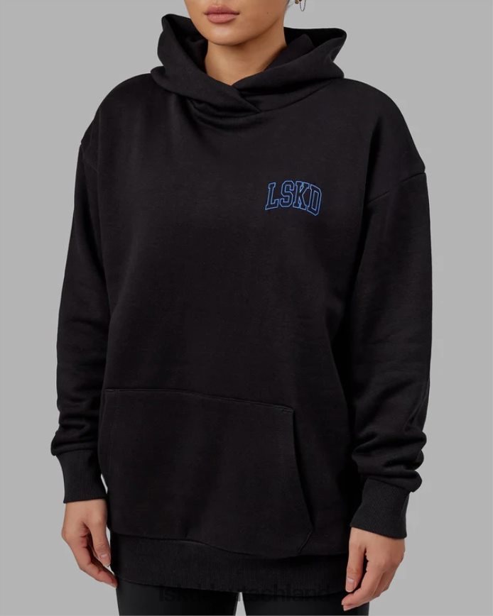 unisex LSKD Zunft-Kapuzenpullover in Übergröße – Schwarz Bekleidung VD2NLV347