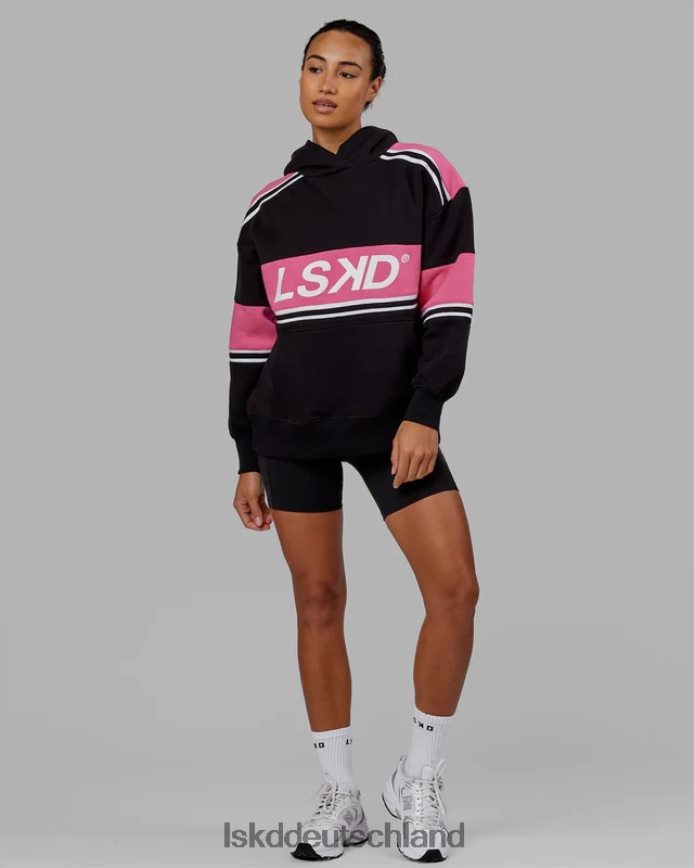 unisex LSKD a-team Kapuzenpullover in Übergröße – Schwarz-Flamingo Bekleidung VD2NLV459