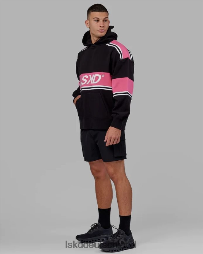 unisex LSKD a-team Kapuzenpullover in Übergröße – Schwarz-Flamingo Bekleidung VD2NLV459