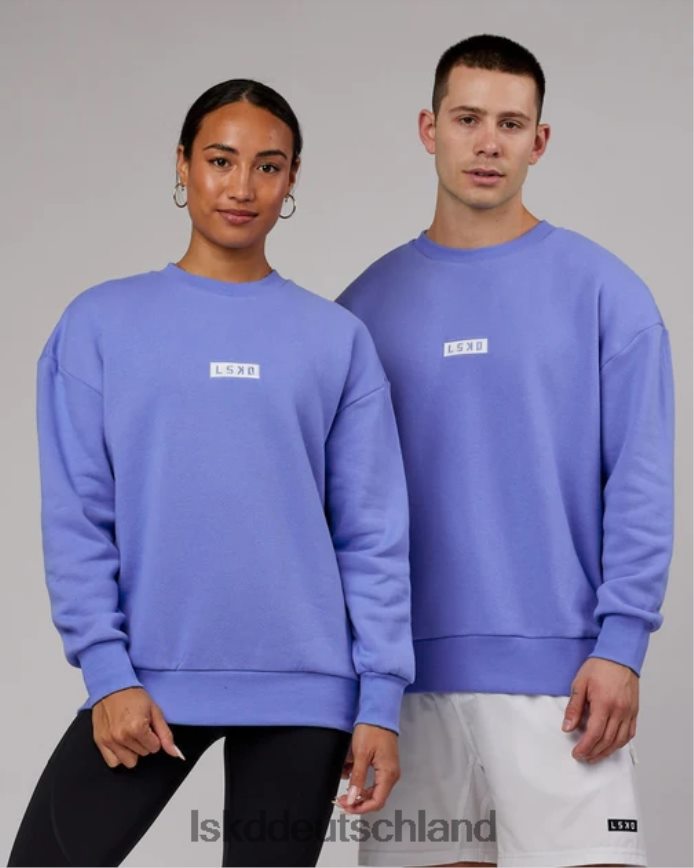unisex LSKD Cornerstone-Pullover in Übergröße – Kornblumenblau Bekleidung VD2NLV418