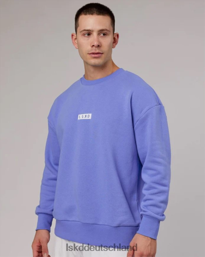 unisex LSKD Cornerstone-Pullover in Übergröße – Kornblumenblau Bekleidung VD2NLV418