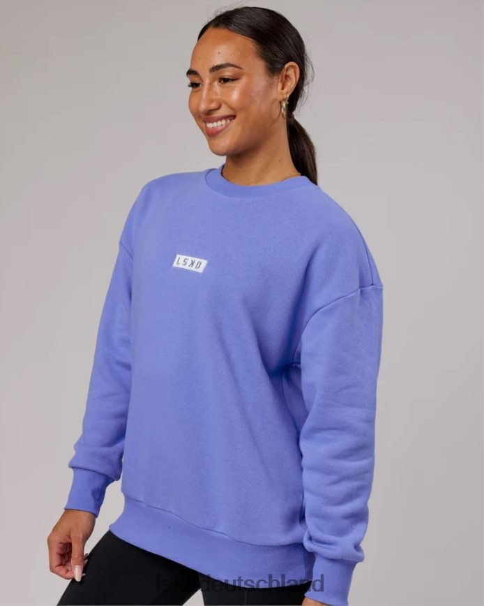 unisex LSKD Cornerstone-Pullover in Übergröße – Kornblumenblau Bekleidung VD2NLV418
