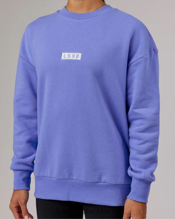 unisex LSKD Cornerstone-Pullover in Übergröße – Kornblumenblau Bekleidung VD2NLV418
