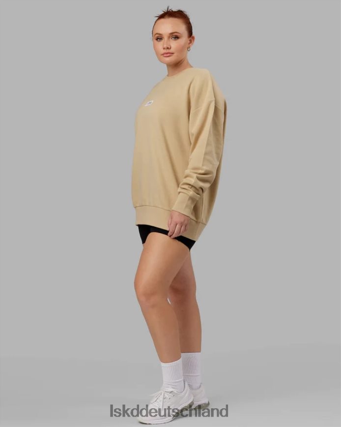 unisex LSKD Cornerstone-Pullover in Übergröße – helles Khaki Bekleidung VD2NLV413