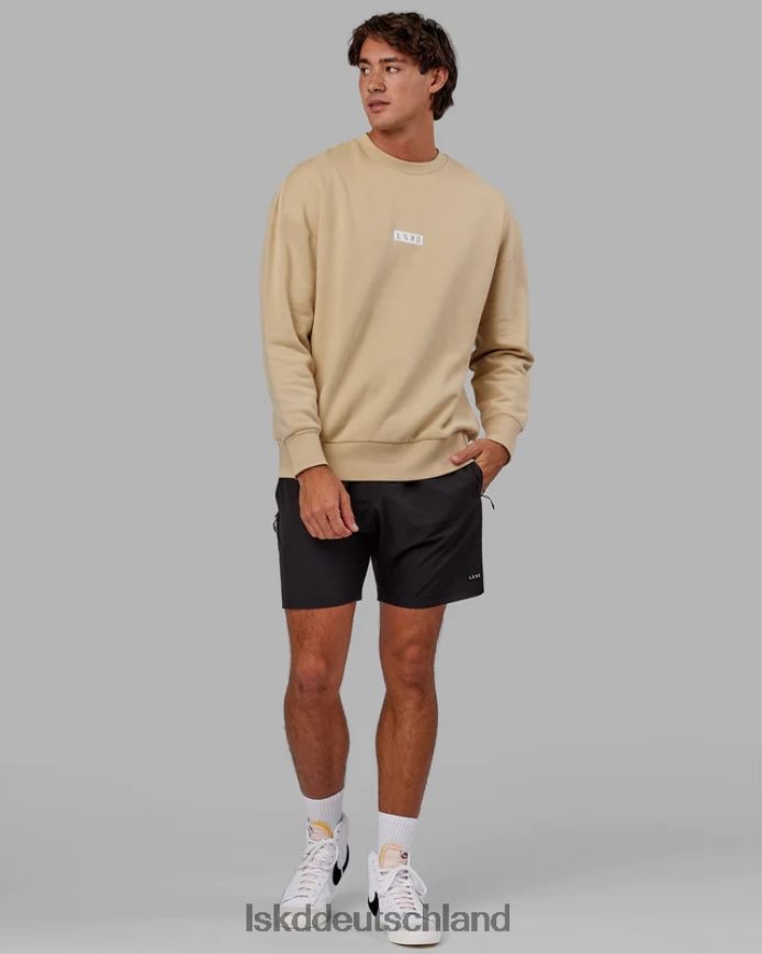 unisex LSKD Cornerstone-Pullover in Übergröße – helles Khaki Bekleidung VD2NLV413