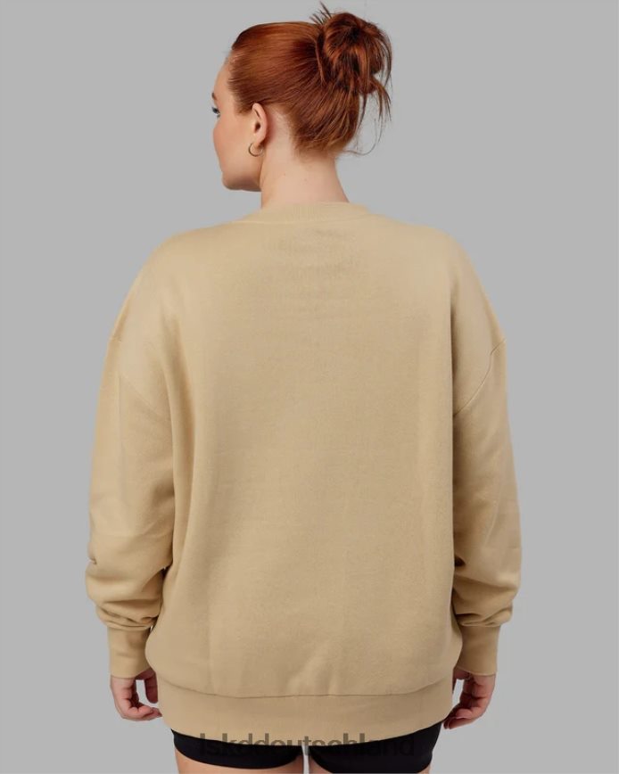unisex LSKD Cornerstone-Pullover in Übergröße – helles Khaki Bekleidung VD2NLV413