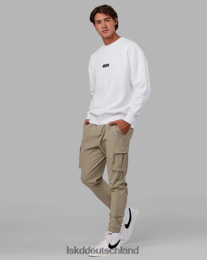 unisex LSKD Cornerstone-Pullover in Übergröße – weiß Bekleidung VD2NLV398