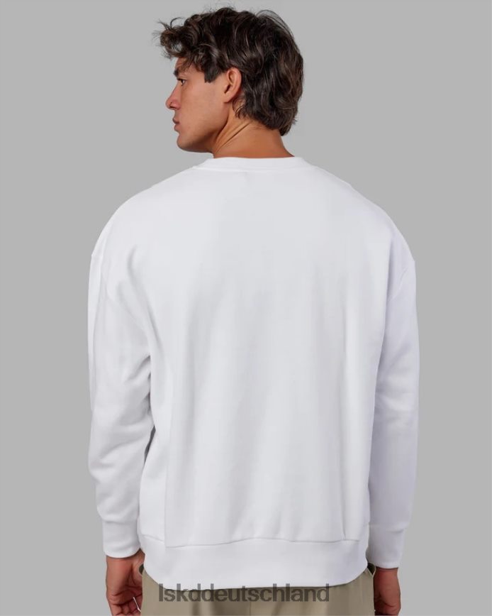 unisex LSKD Cornerstone-Pullover in Übergröße – weiß Bekleidung VD2NLV398