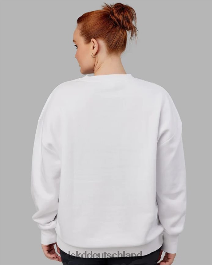 unisex LSKD Cornerstone-Pullover in Übergröße – weiß Bekleidung VD2NLV398