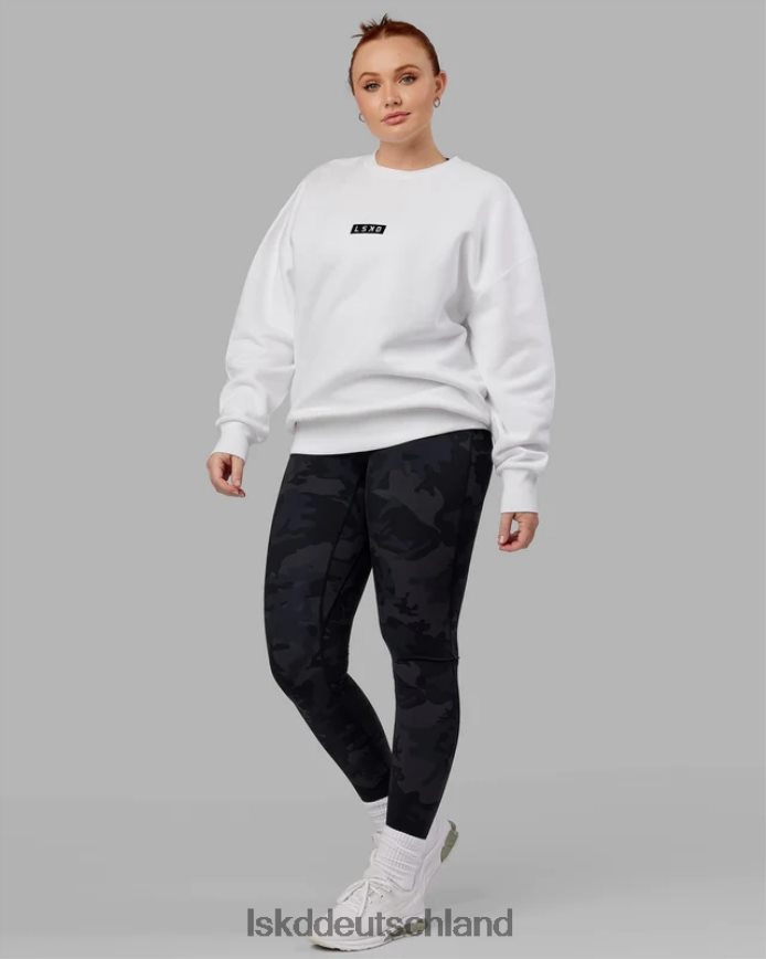 unisex LSKD Cornerstone-Pullover in Übergröße – weiß Bekleidung VD2NLV398