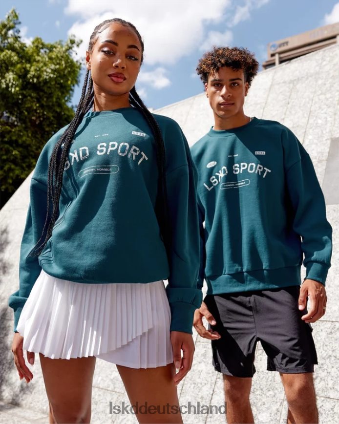 unisex LSKD Freiwurfpullover in Übergröße – Deep Lagoon Bekleidung VD2NLV423