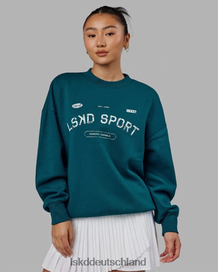 unisex LSKD Freiwurfpullover in Übergröße – Deep Lagoon Bekleidung VD2NLV423