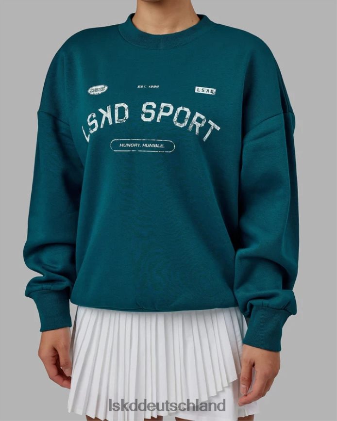 unisex LSKD Freiwurfpullover in Übergröße – Deep Lagoon Bekleidung VD2NLV423