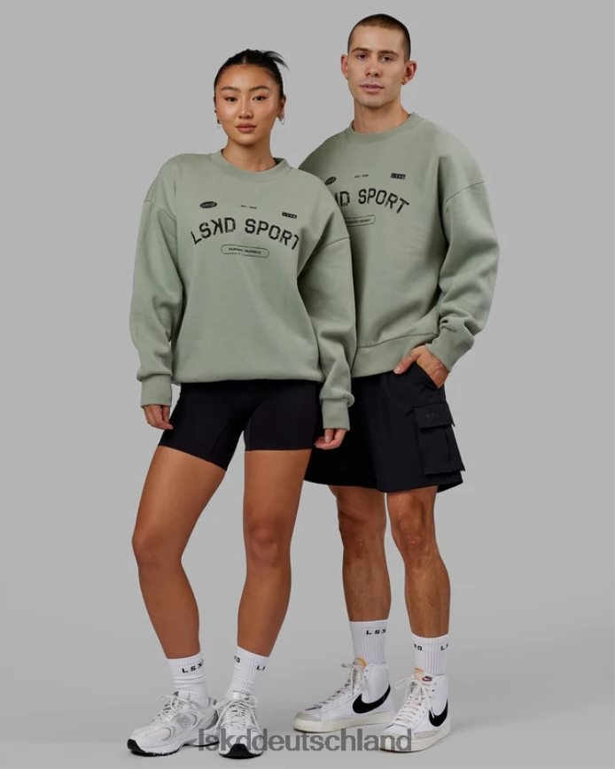 unisex LSKD Freiwurfpullover in Übergröße – Eisberggrün Bekleidung VD2NLV426
