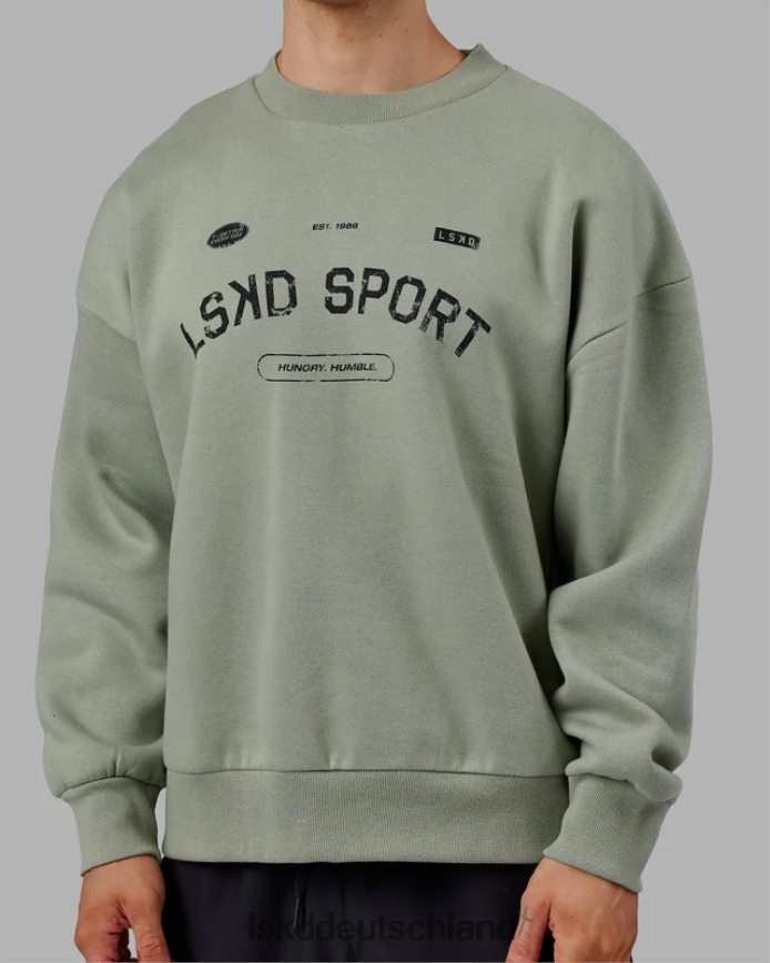 unisex LSKD Freiwurfpullover in Übergröße – Eisberggrün Bekleidung VD2NLV426