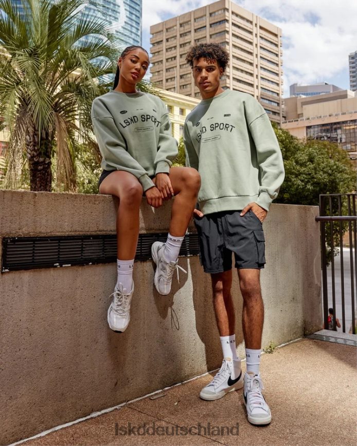 unisex LSKD Freiwurfpullover in Übergröße – Eisberggrün Bekleidung VD2NLV426