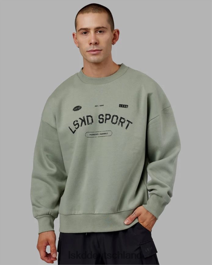 unisex LSKD Freiwurfpullover in Übergröße – Eisberggrün Bekleidung VD2NLV426