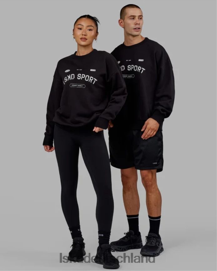 unisex LSKD Freiwurfpullover in Übergröße – Schwarz Bekleidung VD2NLV350