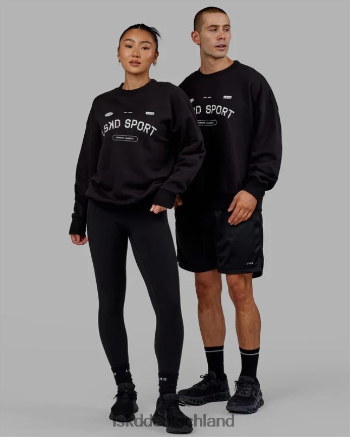 unisex LSKD Freiwurfpullover in Übergröße – Schwarz Bekleidung VD2NLV350