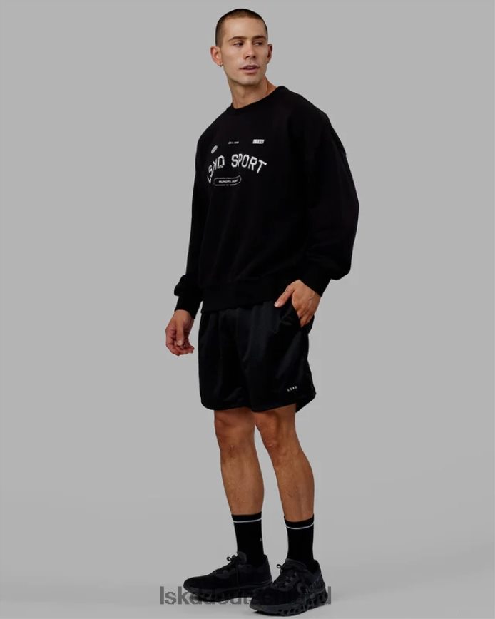 unisex LSKD Freiwurfpullover in Übergröße – Schwarz Bekleidung VD2NLV350