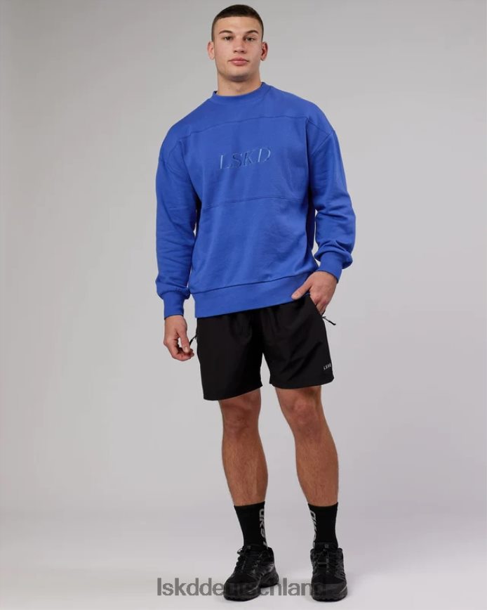 unisex LSKD Freizeitpullover in Übergröße – Power-Kobalt Bekleidung VD2NLV429
