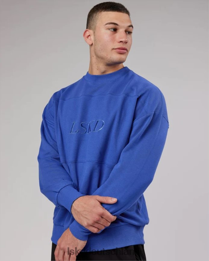 unisex LSKD Freizeitpullover in Übergröße – Power-Kobalt Bekleidung VD2NLV429