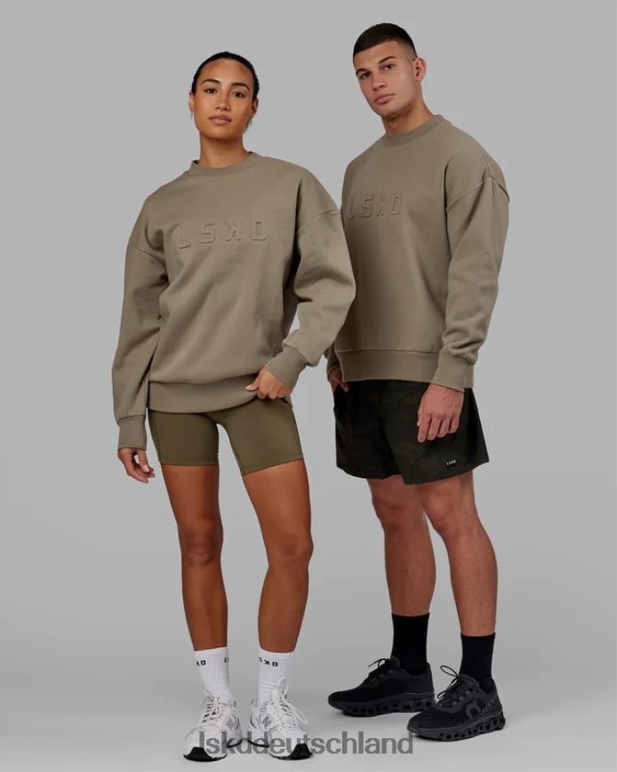 unisex LSKD Gestempelter Pullover in Übergröße – Lorbeereiche Bekleidung VD2NLV397