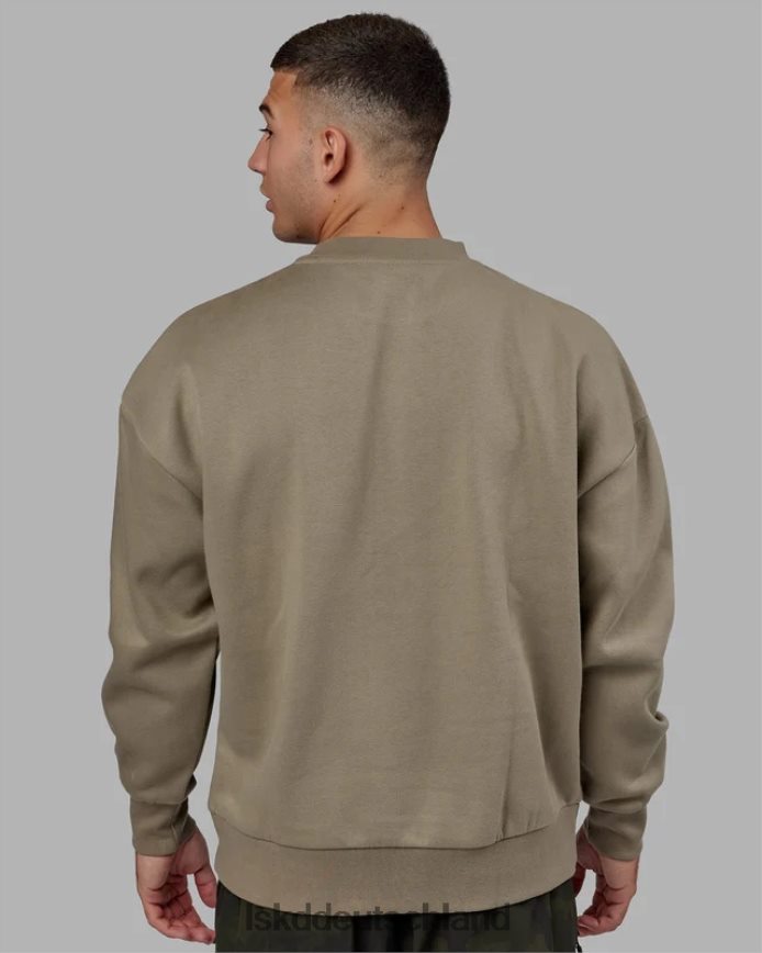 unisex LSKD Gestempelter Pullover in Übergröße – Lorbeereiche Bekleidung VD2NLV397