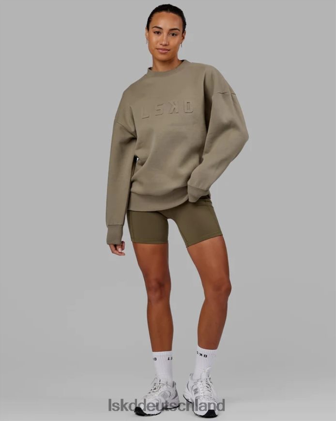 unisex LSKD Gestempelter Pullover in Übergröße – Lorbeereiche Bekleidung VD2NLV397