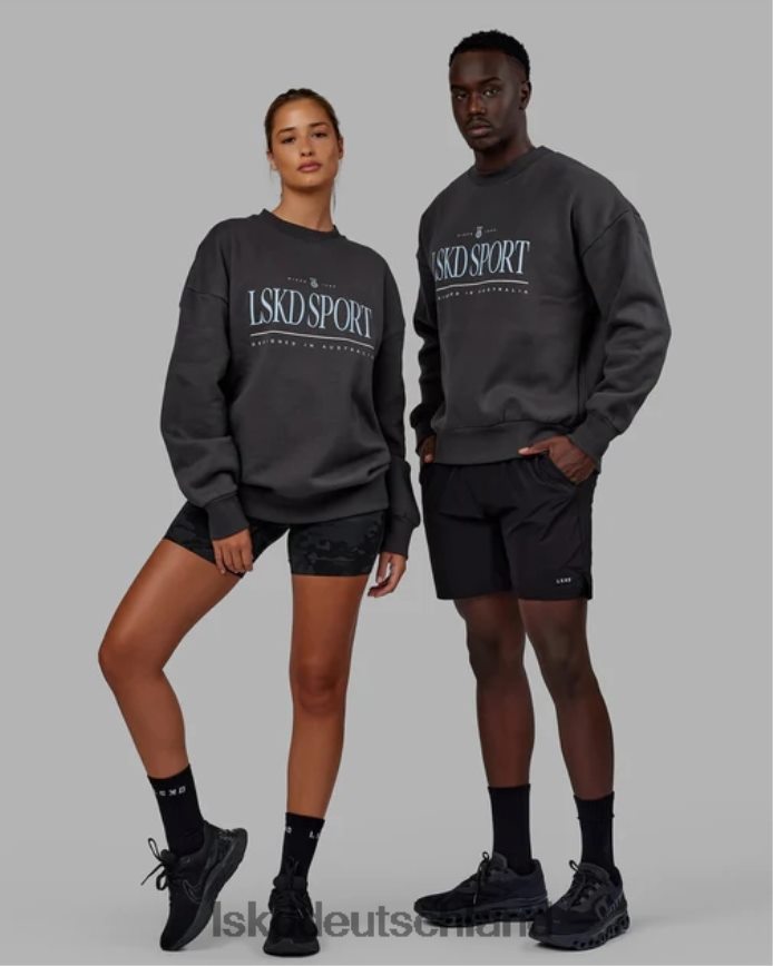 unisex LSKD Heritage-Pullover in Übergröße – Asphalt-Windsurfer Bekleidung VD2NLV354